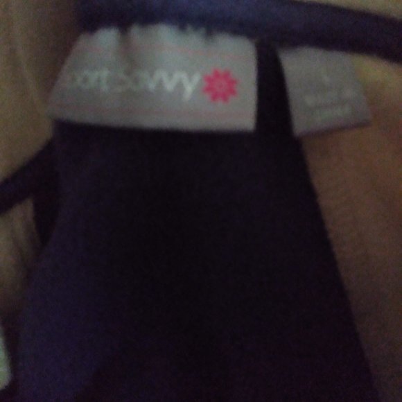 Sports Savy Blue and Yellow Fleece Zippered Jacket Size L - Picture 2 of 3